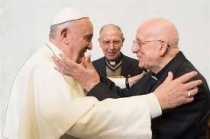 Padre Bartolomeo Sorge con papa Francesco