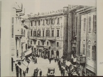 L'edificio ottocentesco del Monte di Pietà in una vecchia immagine