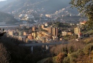 Periferia di Genova vista da I. Belansky. Scorcio di Pontedecimo, il chiaroscuro