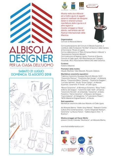 «Albisola designer», la ceramica nel design. Federico Marzinot è il curatore dell'evento