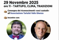 Tavola rotonda su tartufi, clima e tradizioni con l'intervento del climatologo Luca Mercalli