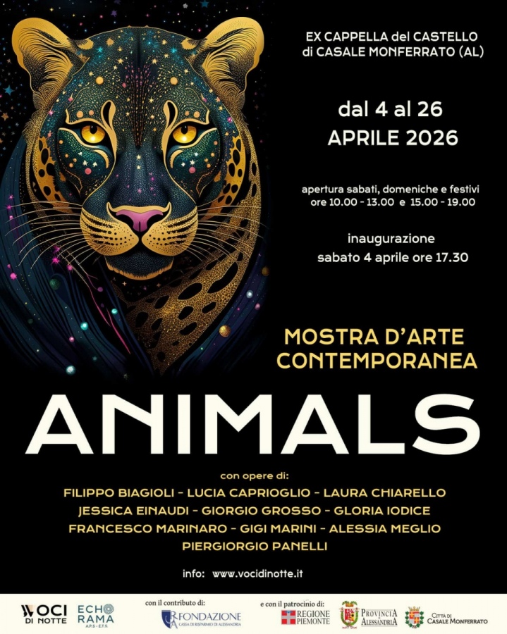 Mostra d'Arte Contemporanea &laquo;Animals&raquo; nell'ex Cappella del Castello di Casale