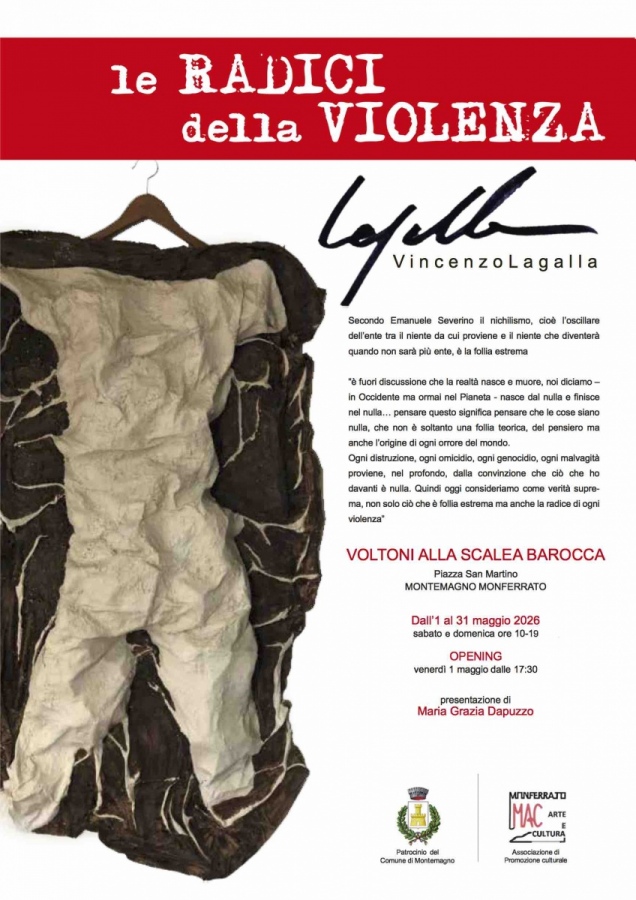 L'artista genovese Vincenzo Lagalla espone nei Voltoni della scalea barocca