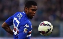 Etoo nella partita con il Cagliari