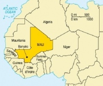 Posizione geografica del Mali