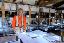 Niccolò Calvi di Bergolo nel suo studio