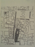 Posizione del prospetto orientale di Via Roma