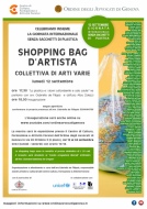 Invito alla mostra Shopping bag d'Artista