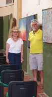 Maria Grazia Dapuzzo e Leonardo Ippolito al termine del concerto