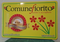 Targa del Premio Qualità Comune Fiorito a Rosignano Monferrato
