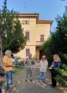 Il sindaco Cesare Chiesa all'inaugurazione del museo