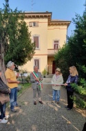 Il sindaco Cesare Chiesa e Maria Grazia Dapuzzo all'inaugurazione